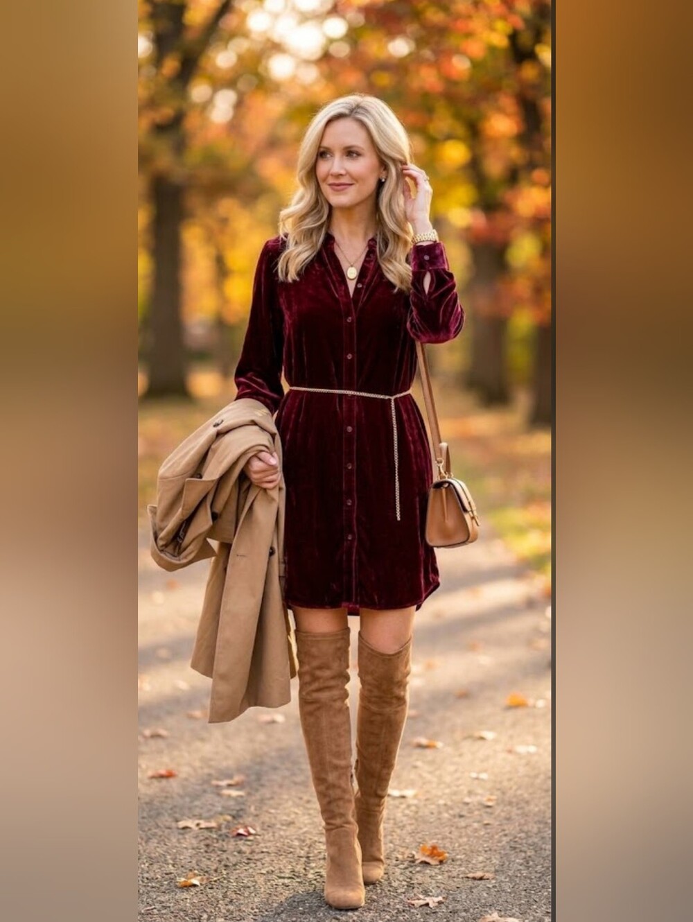 Eileen Fisher Burgundy Velvet Silk Button-Front Shirtdress Long Sleeve S Petite